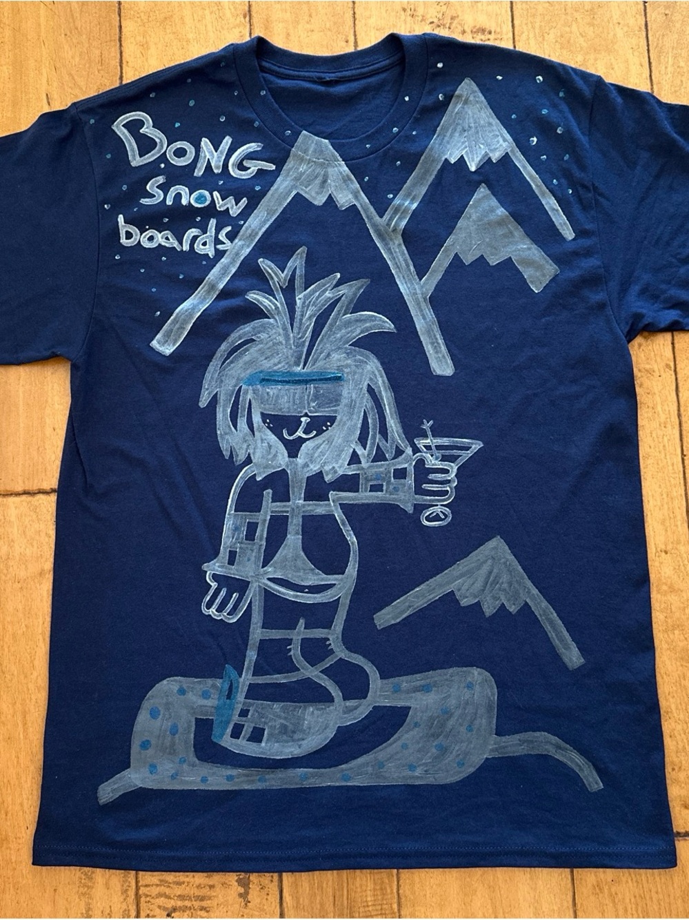 Rare Japan High Fashion T-shirt Size L Vintage 90s Surf Skate Art Rave